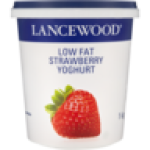 Lancewood Strawberry Flavoured Low Fat Yoghurt 1KG