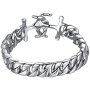 Men's Stainless Steel Curb Chain Anchor Clasp Bracelet CCB054