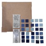 Diy Mosaic Pot Stand Set 49 Piece 550G Blue