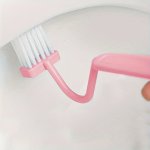 V-shaped Toilet Brush - Small Corner Cleaning Brush Household Bathroom Artifact Wall-hanging Manual Power For Toilet Cleaning