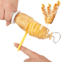 1PC Portable Potato Bbq Skewers For Camping Chips Maker Potato Slicer Potato Spiral Cutter Barbecue Tools Kitchen Accessories