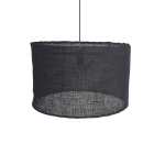 Collapsible Hessian Pendant Light Black Natural - Natural 50CM X 60CM