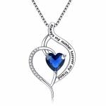 Fancycd Cherish The Bond: Sterling Silver Mother & Daughter Heart Necklace Timeless Matching Jewelry Gift For Mom Best Mom & Me