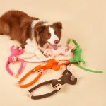 1PC Long Arm Cartoon Monkey Design Pet Grinding Teeth Plush Toy Chewing Toy For Dog Interactive Supply