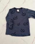 H&m Blue Anchor Long Sleeve T Shirt 4 6M