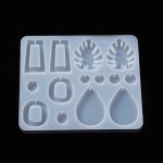 Ghost White Silicone Mould Making Earring Pendant 116.5 136.5X6MM