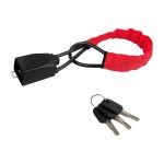 Car Steering Wheel Lock With 3 Keys - Red