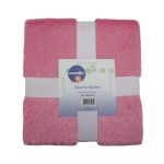 Fur Blanket - Pink And Gold Foil