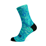 Marble Blue Socks - Medium