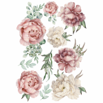 Vinyl Transfer Pink And White Blooms