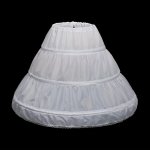 Girls' 3-HOOP White Petticoat - Perfect For Princess Dresses & Weddings All-season Polyester Underskirt