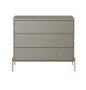 Designer Concepts Jasper Chest Of Drawers 94 Cm With 3 Drawers- Grey