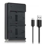 Fb Dual USB Charger For Sony NP-FH50