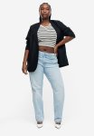 Curvy Fit Straight Regular Jeans - Light Denim Blue