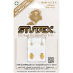 Studex Select Range April Crystal Bezel Earing Sterling Silver Regular