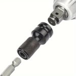 1PC Electric Wrench Drill Chuck Electric Wrench Conversion Head Conversion Head Cover Hex Head 1 2 Turn 1 4 Expansion Bit Conver