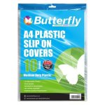 Butterfly Book Cover – A4 50M Clear Pre-cut Plastic Adjustable 10’S – SCH134