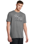 Under Armour Men Gl Foundation Update Ss Gray - Gray 5XL