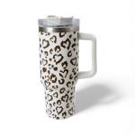 1.2LT Stainless Steel Animal Print Flask White