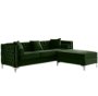 Oxford Corner Reversible Sectional Couch -emerald Green