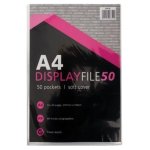 Source Direct - A4 Display File Soft Cover -pack Of 2 50 Pockets Per Pack