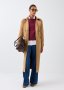 Belted Faux Suede Trench Coat