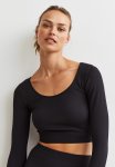 Thermolite Ribbed Top - Black