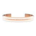 Emalie Cuff Bangle Satin White Rose Gold - M