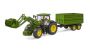 Bruder John Deere 7R 350 With Frontloader And Tipping Trailer 80CM Long