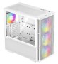 Deepcool CH560 White Atx Mesh Front Mid-tower With 3X Front 140MM Pwm A-rgb And 1X Rear 120MM A-rgb And Tempered Glass Side Panel - White