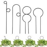 Black 4-PIECE Plant Climbing Support Compatible With Potted Plants