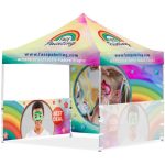 3M Coated Steel Sublimated Gazebo X 2 Half-wall Skins 1 Full-wall Skin