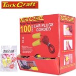 Plug Corded 1PR Poly Bag 100 Pr Per Box Bullet Shape Yellow