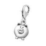 C566-C12723 - 925 Sterling Silver Pig Charm