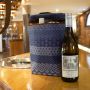 Shwe Wine Cooler Bag - Blue Pattern Stripe