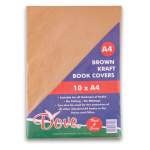 Brown Kraft A4 Book Cover 10 Pack