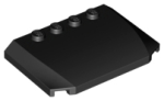 Parts Wedge 4 X 6 X 2 3 Triple Curved 52031 - Black
