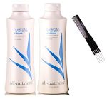 Kuss Comb + All Nutrient Hydrate Shampoo & Conditioner Duo Set 25 Oz Large Hydrating Replenishes Hair Moisture With Premium Teas