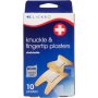 Clicks Knuckle & Fingertip Plasters 10 Plasters