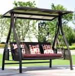 Prestige Home - 3 Seater Outdoor Swing With Adjustable Canopy