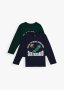 Skateboard Graphic Cotton T-shirts 2 Pack
