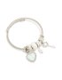 Sterling Silver The Secret Key & Heart Charm Bracelet
