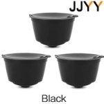 Coffee Accessories 1 Set 3 Pcs Reusable Black