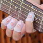 4pcs Guitar Silicone Finger Sleeves Beginner Practice Finger Sleeves Folk Guitar Anti-pain Finger Sleeves