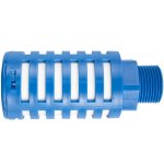 AirCraft Plastic Breather Silencer 3 4" M Blue