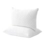 Lorien Quilted Polycotton Standard Pillow Set White