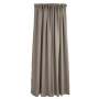 Woven Blockout Taped Curtain - Taupe - 270 X 218CM