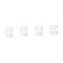 4 Pack - Rectangle Storage Box - White