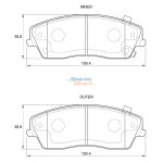 Stone Brake Pad Set Front SP39080