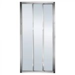 Shower Door Tri Slider Matt-chrome 900×1850